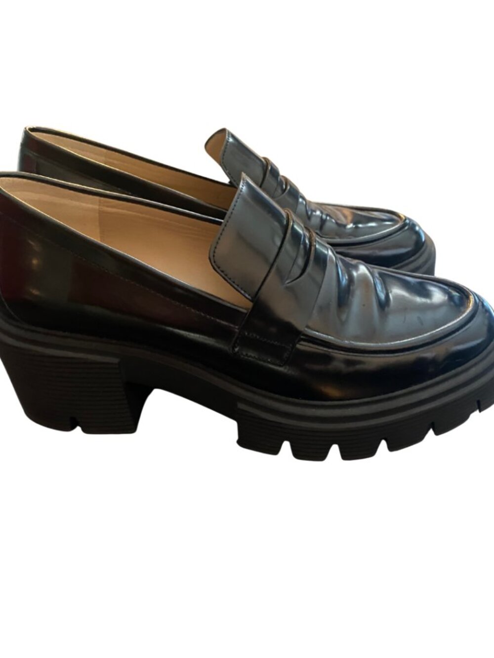 STUART WEITZMAN PLATFORM LOAFERS